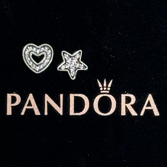 Retired Pandora Petite Memories Large Floating Locket & 2 Petite Charms - Picture 8 of 16